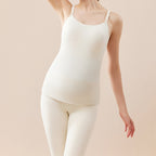 Nursing Camisole Bra - Thermal Velvet Breastfeeding Tank Top with Built-in Support