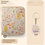 Maternity Medical Records Organizer - A5 Pregnancy Document Storage Folder with Zipper