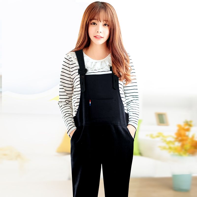 Black Maternity overalls - free to take off