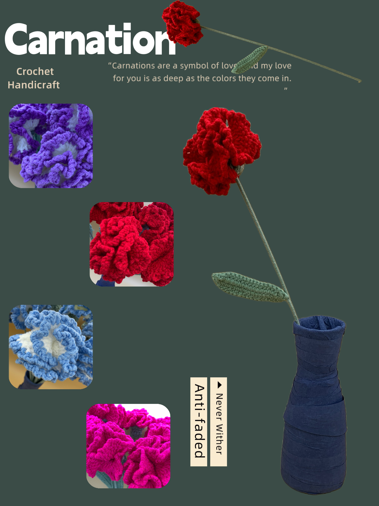 Crochet Carnation