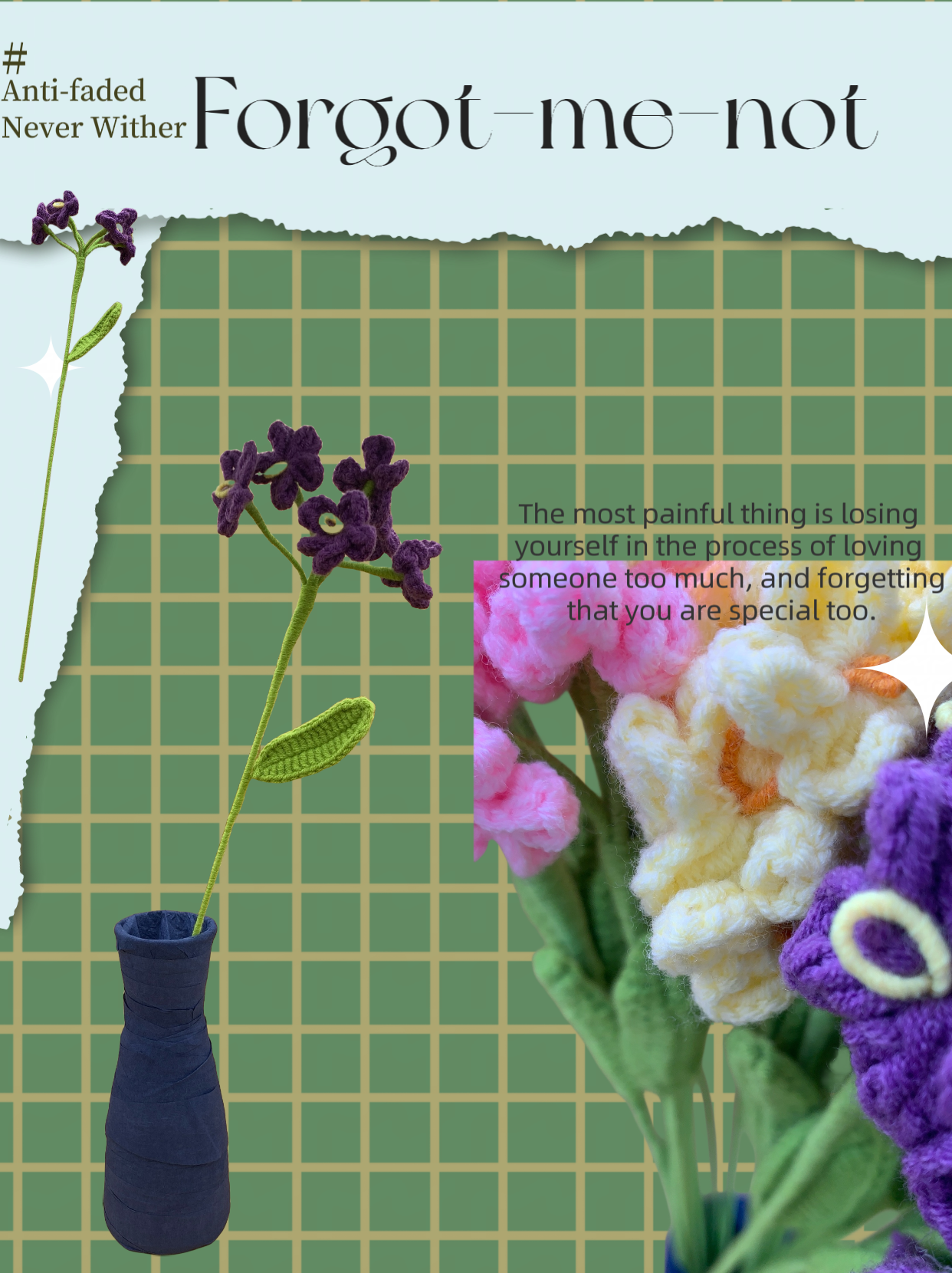 Crochet Forget-me-not
