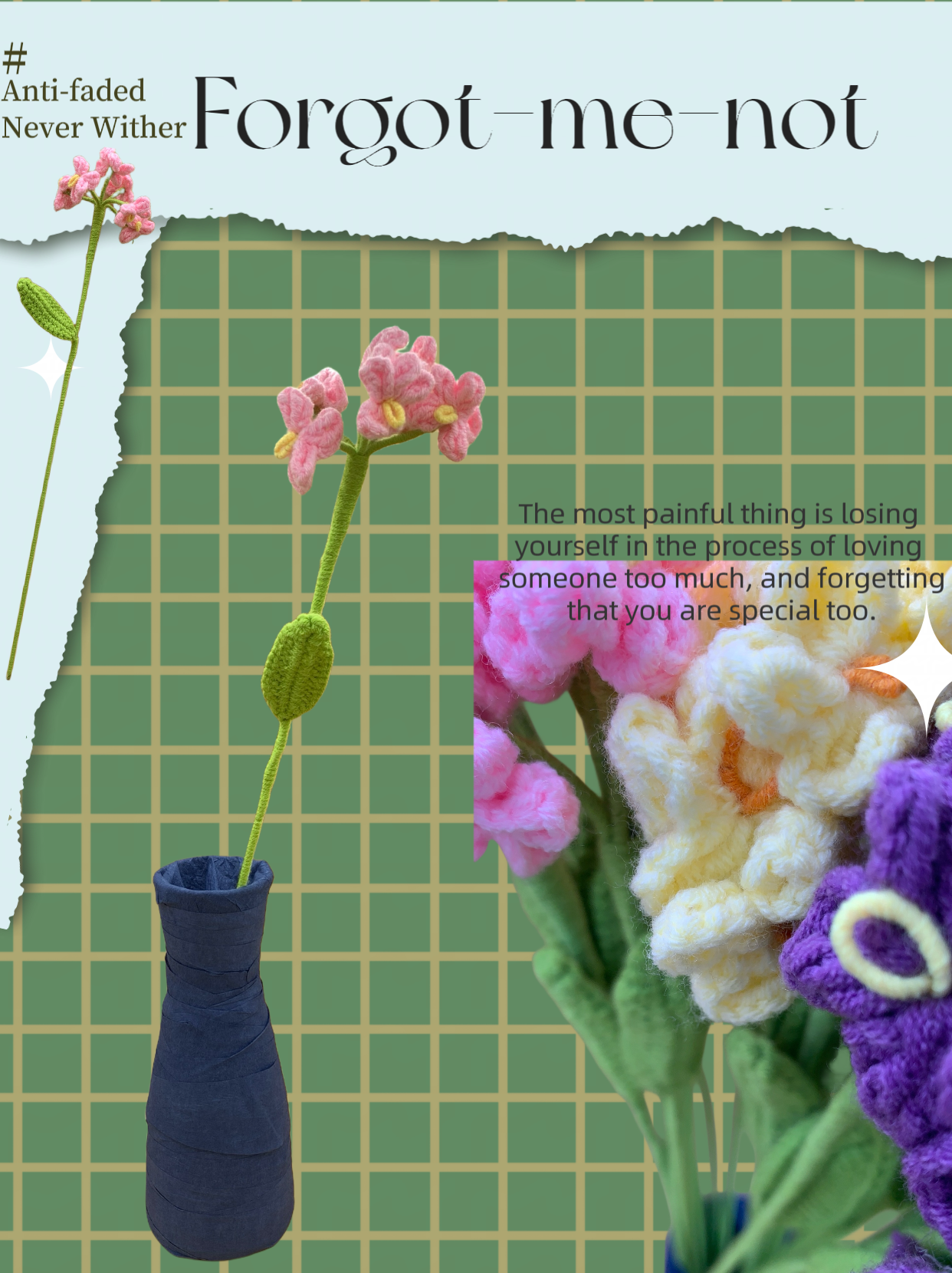 Crochet Forget-me-not