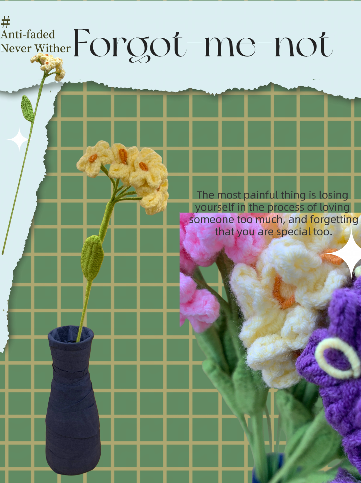 Crochet Forget-me-not