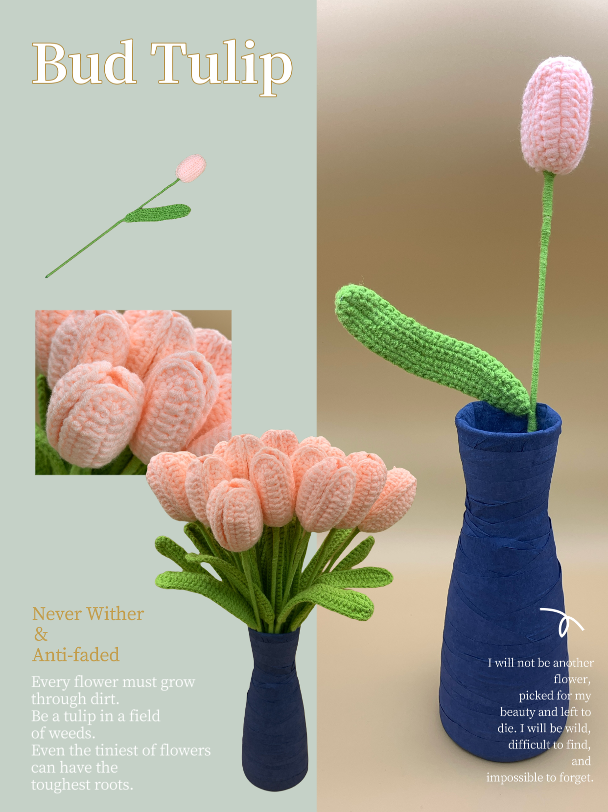 Crochet Bud Tulip