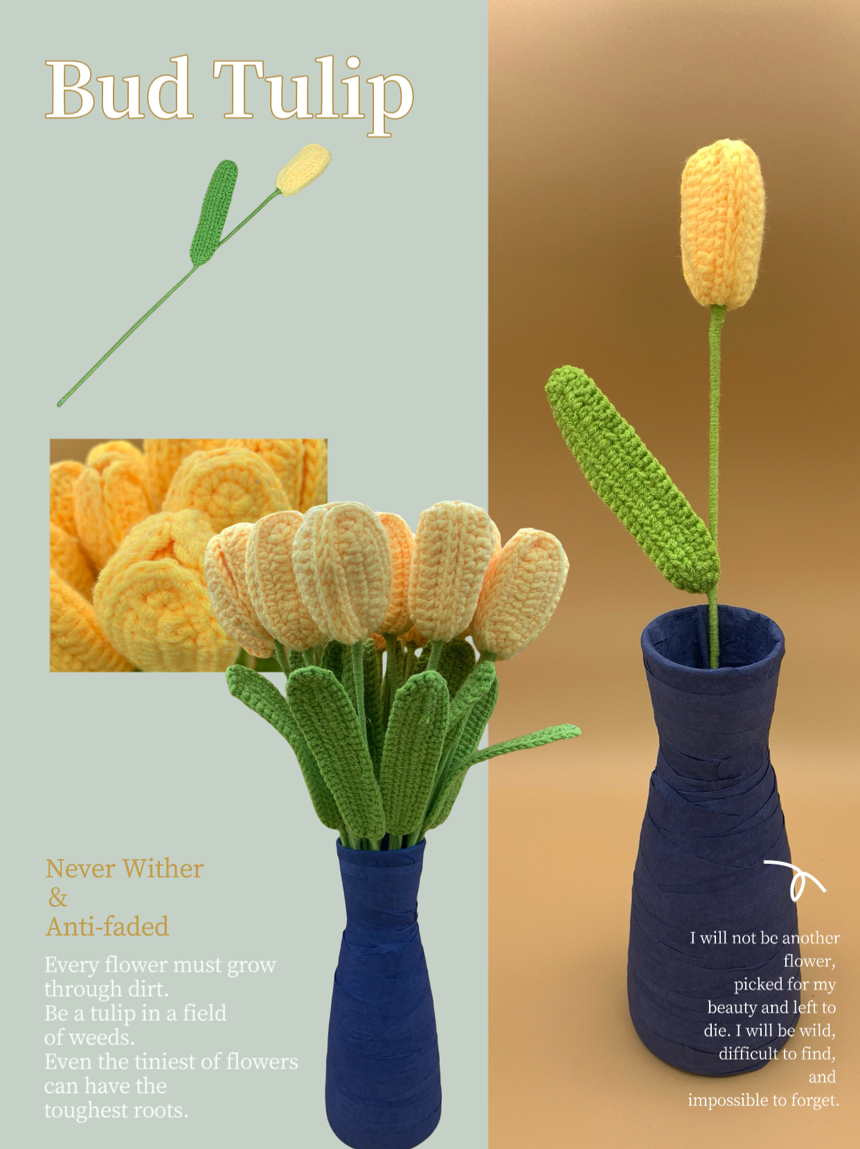 Crochet Bud Tulip