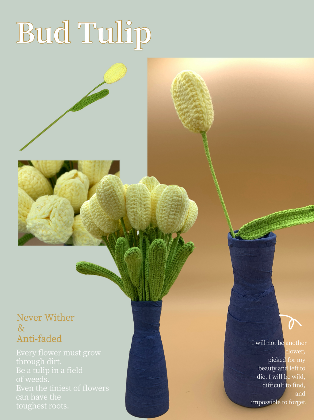 Crochet Bud Tulip