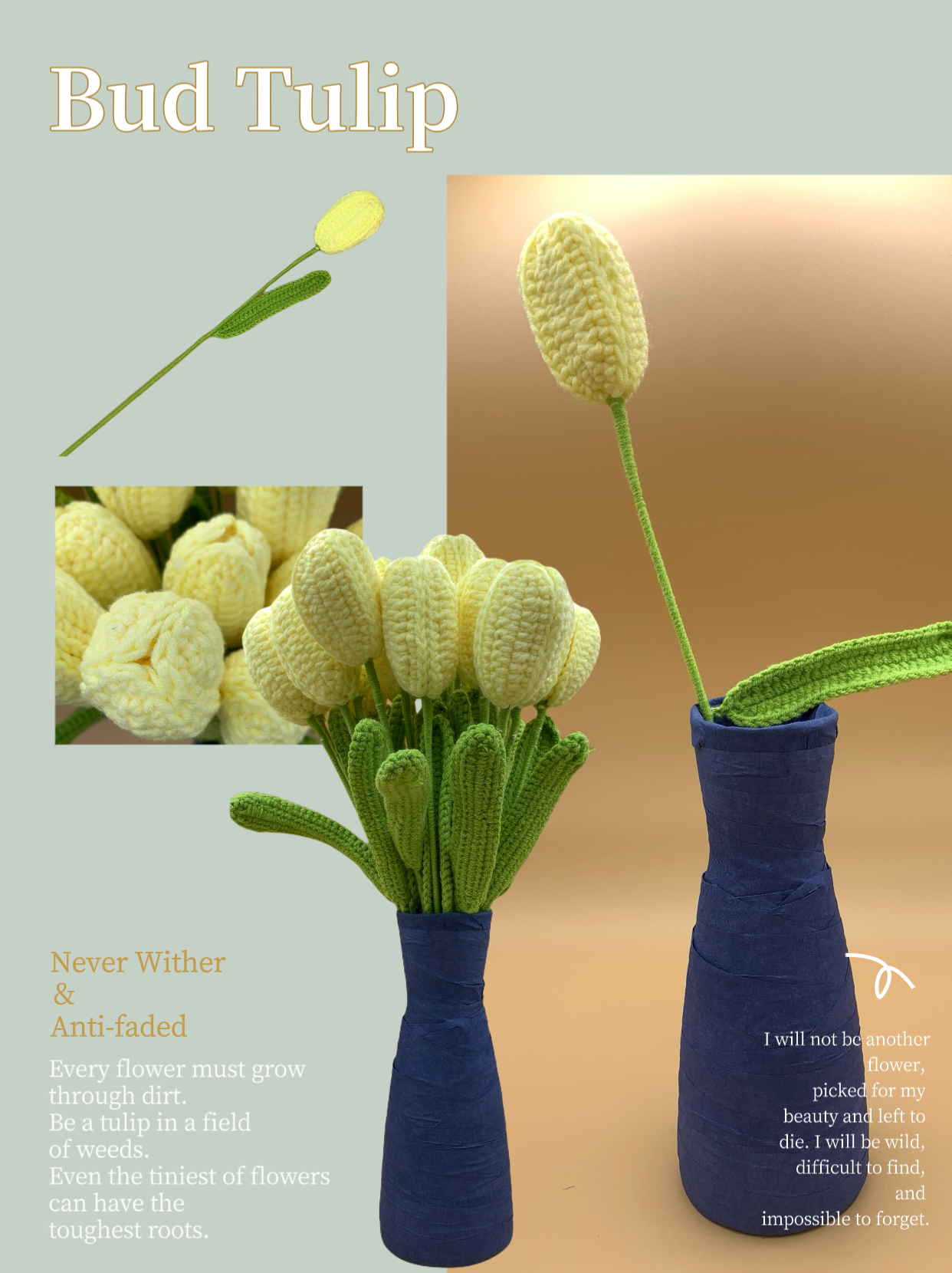 Crochet Bud Tulip