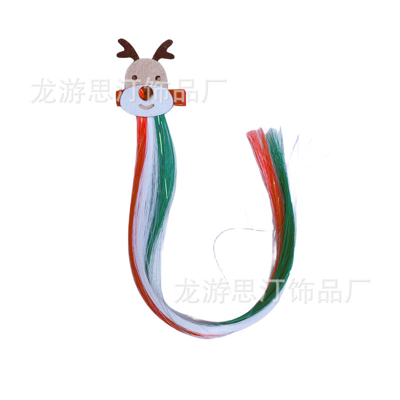 Christmas Wig Hairpin Floating Hair Accessories Snowman Hairpin Santa Hair Accessories Party Decorations