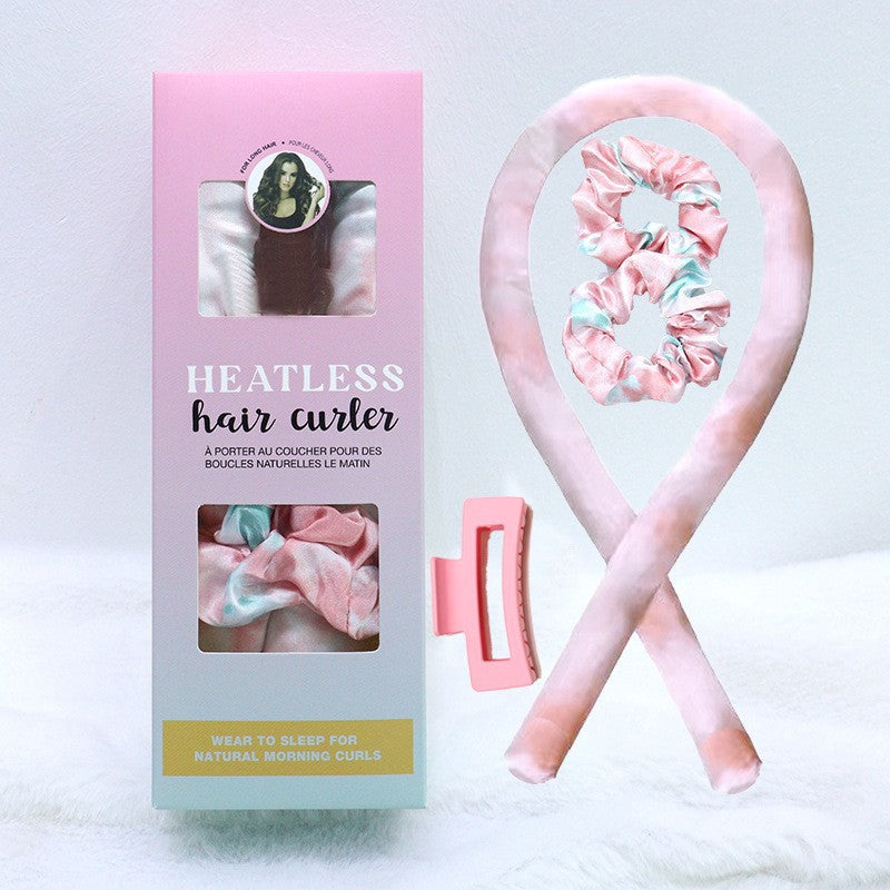 Heatless Hair Curlers Set - Overnight Silk Satin Hair Rollers for Damage-Free Curls
