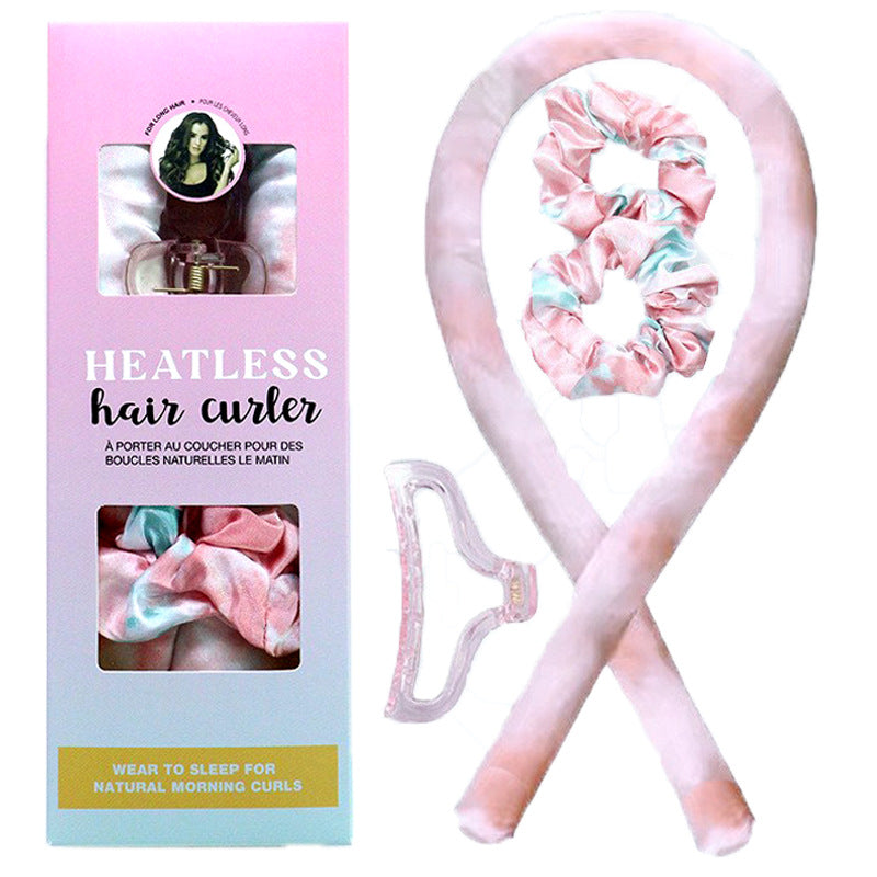 Heatless Hair Curlers Set - Overnight Silk Satin Hair Rollers for Damage-Free Curls