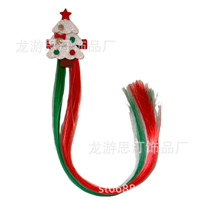 Christmas Wig Hairpin Floating Hair Accessories Snowman Hairpin Santa Hair Accessories Party Decorations