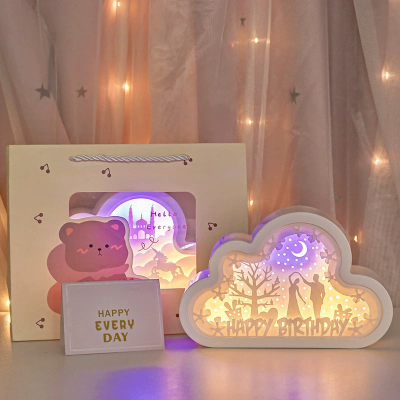 Practical and high-value birthday gifts, night lights for girls' girlfriends, high-end sense for junior high school classmates, first love girls