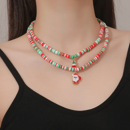 Christmas Day Necklace Multi-layer Christmas Necklace Christmas Necklace