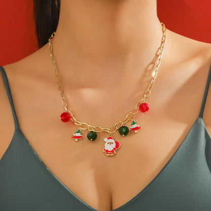 Christmas Day Necklace Multi-layer Christmas Necklace Christmas Necklace