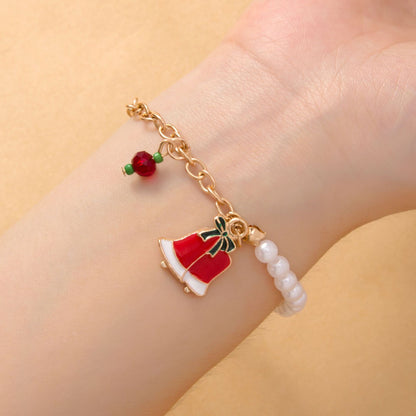 Christmas Alloy Jewelry Christmas Tree Santa Snowman Elk Bells Snowflake Christmas Bracelet