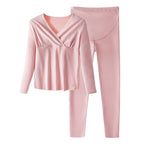 Maternity Nursing Thermal Underwear Set - Autumn Winter Postpartum Confinement Clothing