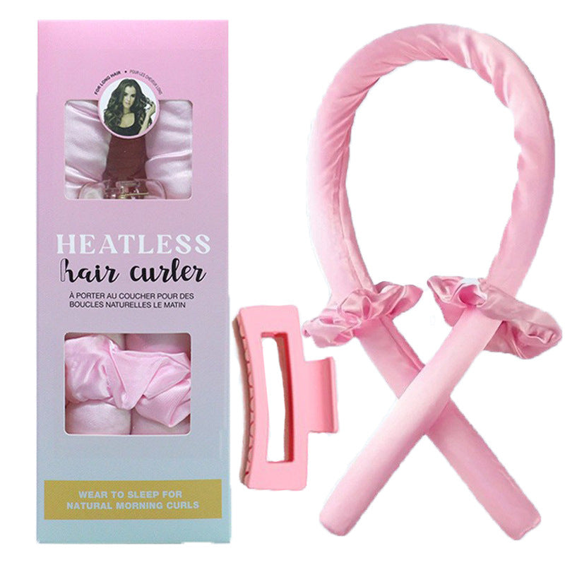 Heatless Hair Curlers Set - Overnight Silk Satin Hair Rollers for Damage-Free Curls