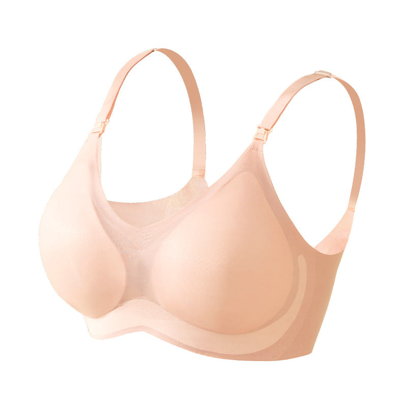 Ultra-Thin Wireless Nursing Bra - Seamless Maternity Breastfeeding Bra for Comfort