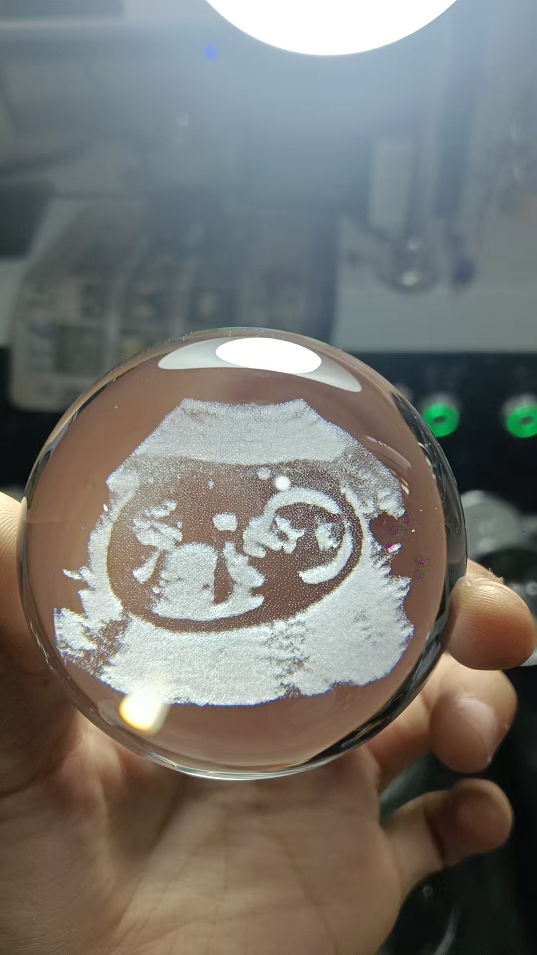 Personalized Baby Ultrasound Crystal Ball Night Light - Pregnancy Keepsake Gift