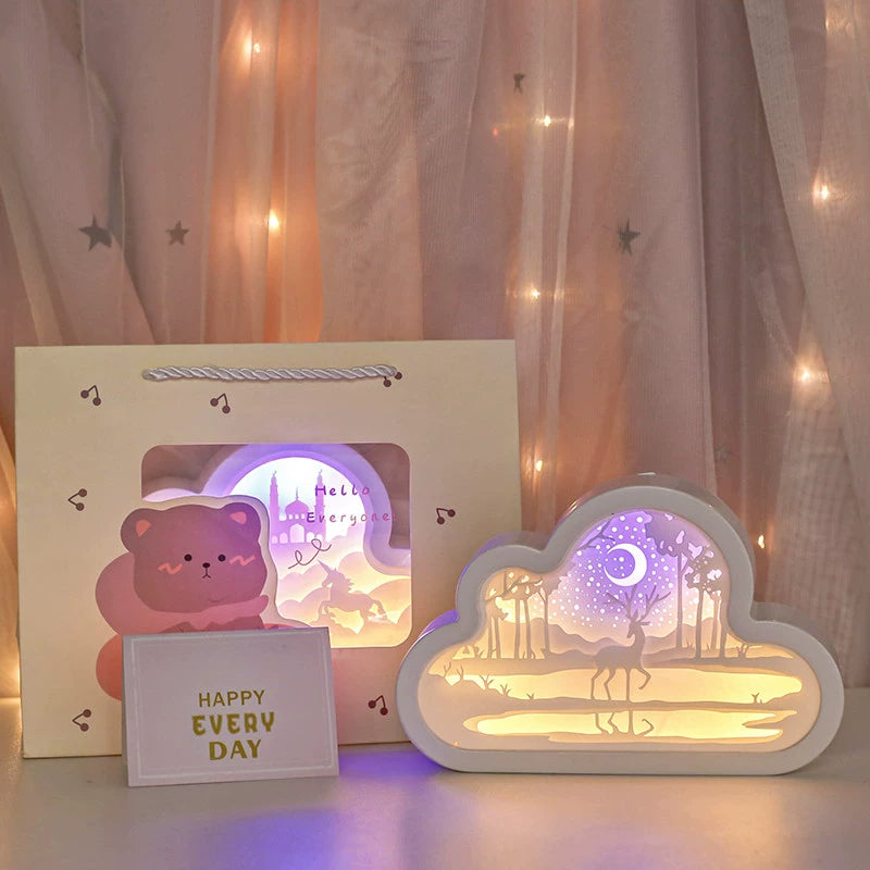 Practical and high-value birthday gifts, night lights for girls' girlfriends, high-end sense for junior high school classmates, first love girls