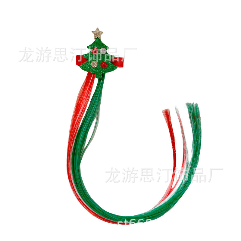 Christmas Wig Hairpin Floating Hair Accessories Snowman Hairpin Santa Hair Accessories Party Decorations