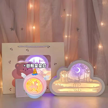 Practical and high-value birthday gifts, night lights for girls' girlfriends, high-end sense for junior high school classmates, first love girls