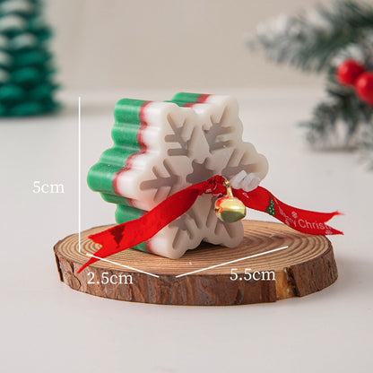 Christmas Souvenir Snowflake Scented Candles Winter Gift Box Accessories Creative Home Decorations Holiday Gifts