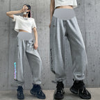 Maternity alphabet print sports pants