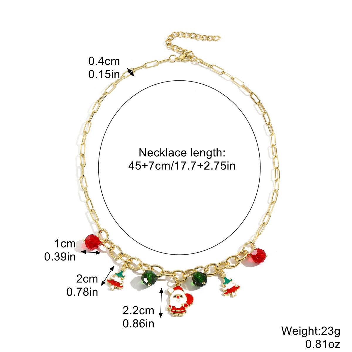 Christmas Day Necklace Multi-layer Christmas Necklace Christmas Necklace