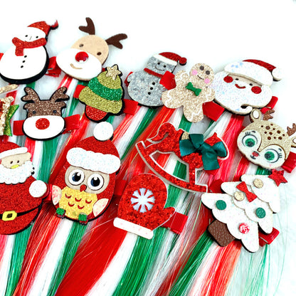 Christmas Wig Hairpin Floating Hair Accessories Snowman Hairpin Santa Hair Accessories Party Decorations