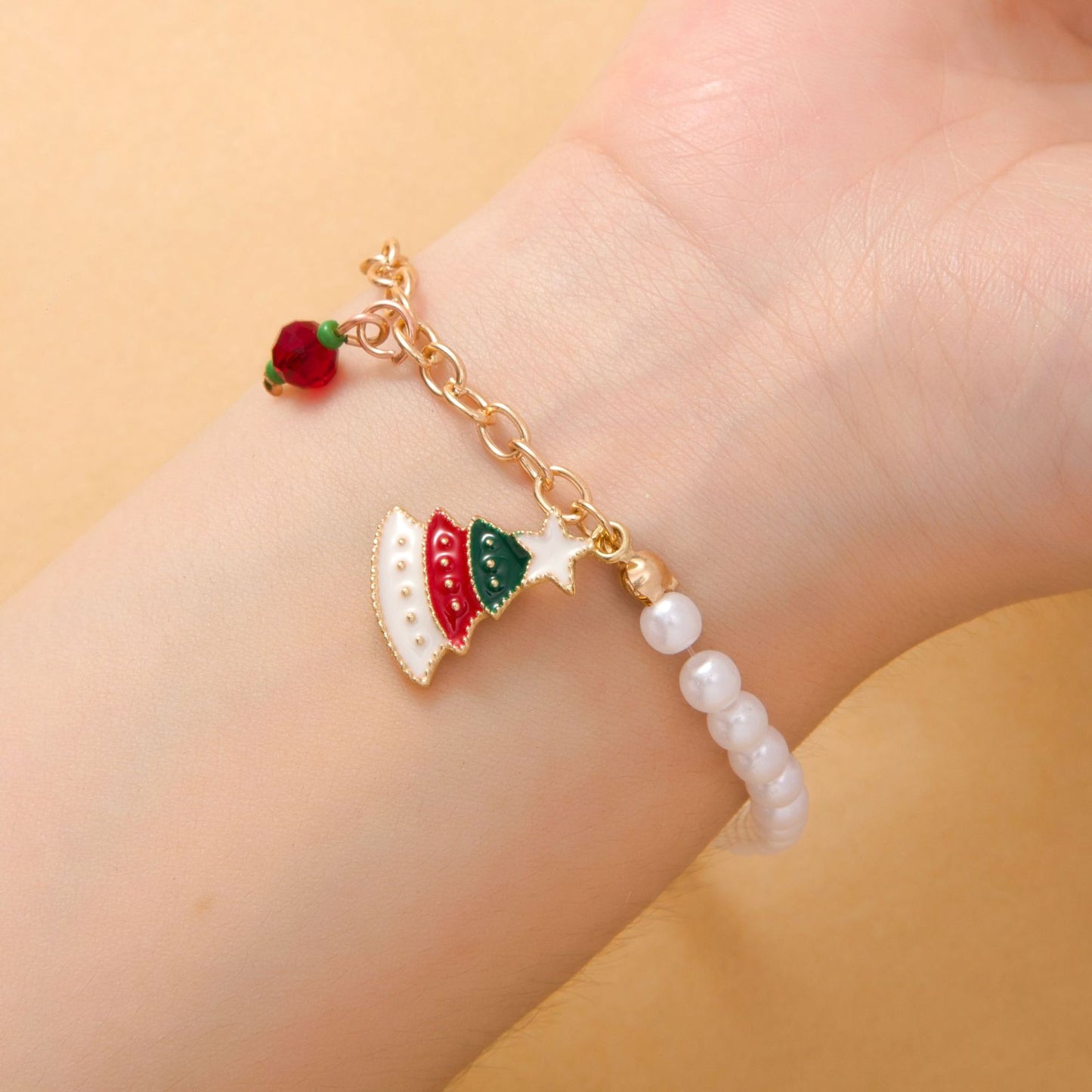 Christmas Alloy Jewelry Christmas Tree Santa Snowman Elk Bells Snowflake Christmas Bracelet