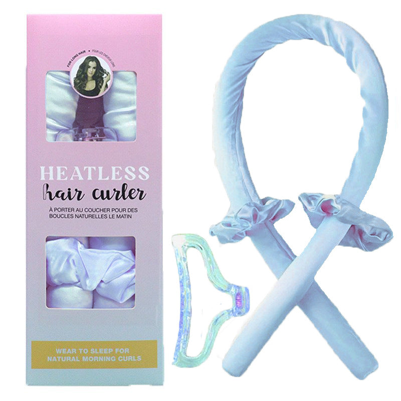 Heatless Hair Curlers Set - Overnight Silk Satin Hair Rollers for Damage-Free Curls