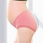 Maternity Low-Rise Cotton Underwear - Seamless U-Shaped Support Briefs for Pregnancy