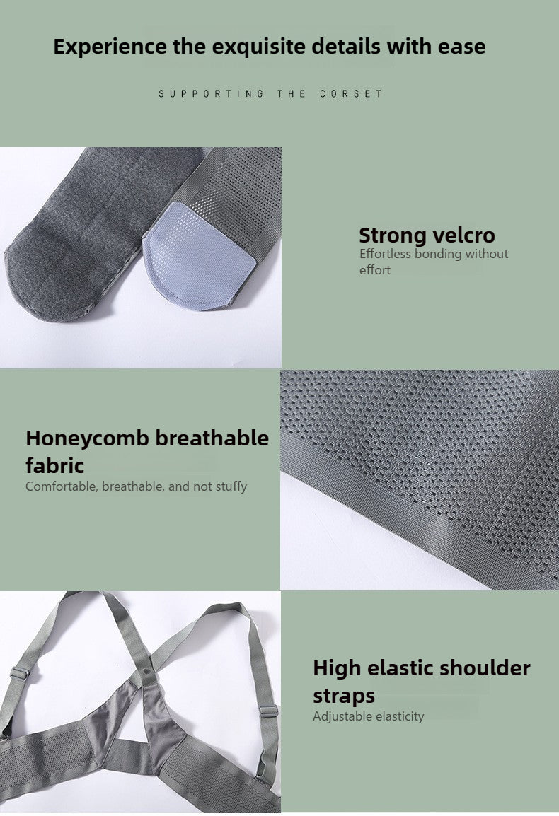 Maternity Belly Support Belt - Breathable Prenatal Abdominal Support Band with Shoulder Straps