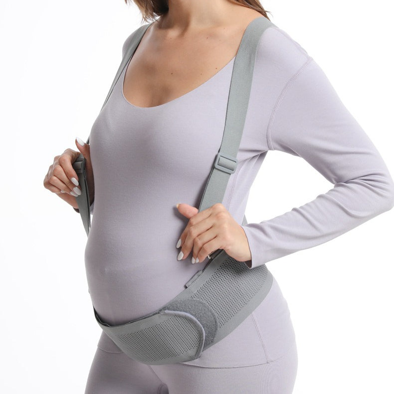 "Adjustable prenatal abdominal support band for pregnancy back pain relief" Ideal for product-focused images highlighting functionality.