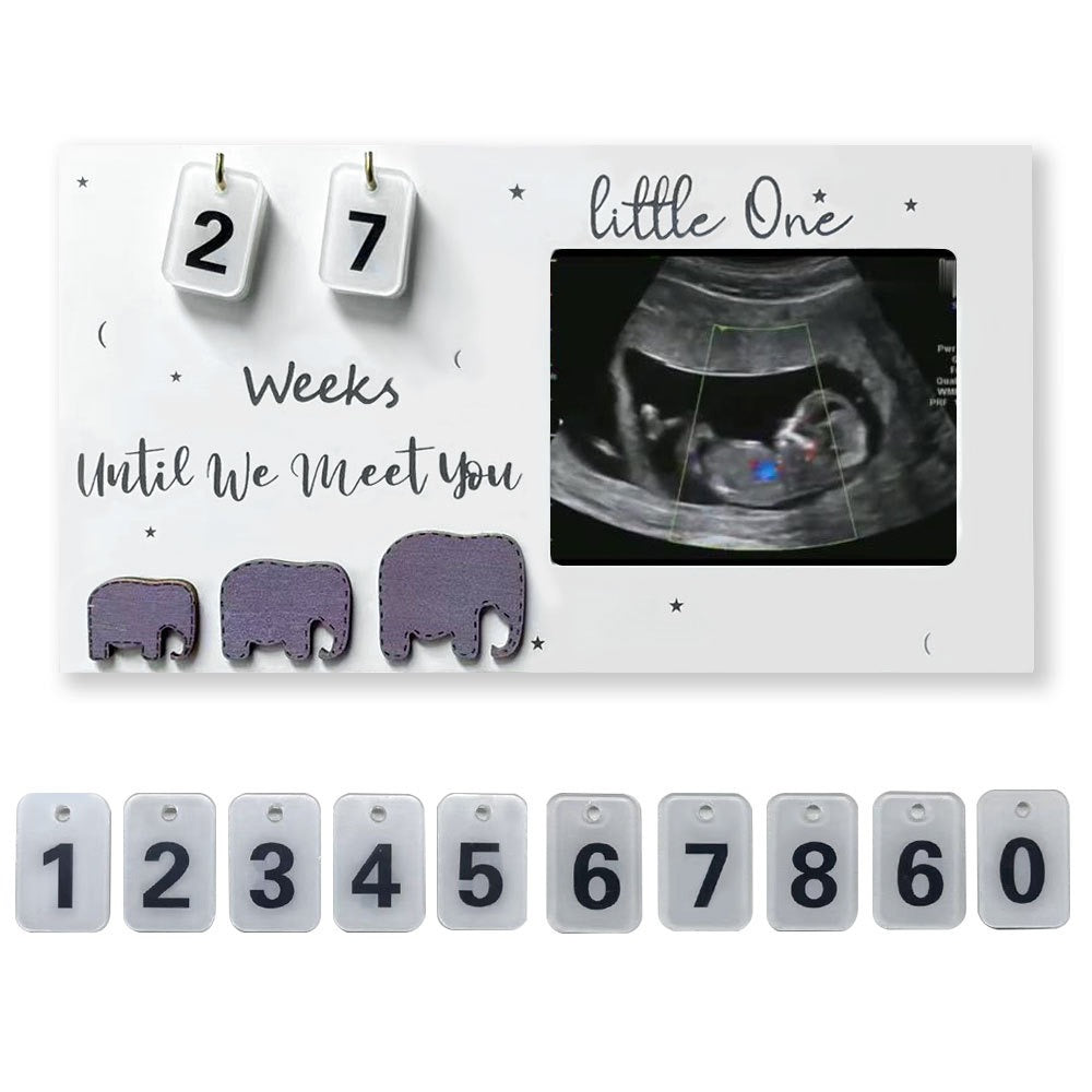 wooden ultrasound earlypregnancy photo frame gift