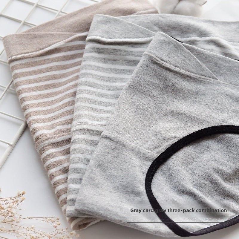 Maternity Low-Rise Cotton Underwear - Seamless U-Shaped Support Briefs for Pregnancy